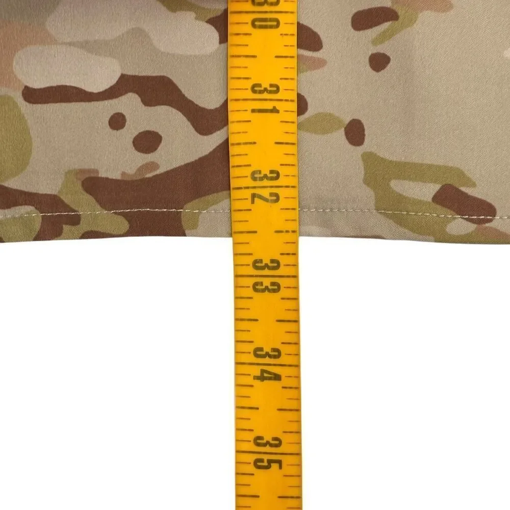 NEW Tachuntfish Men's The Mojito Tropentarn Camo Button Down Shirt Tan/Brown XXL